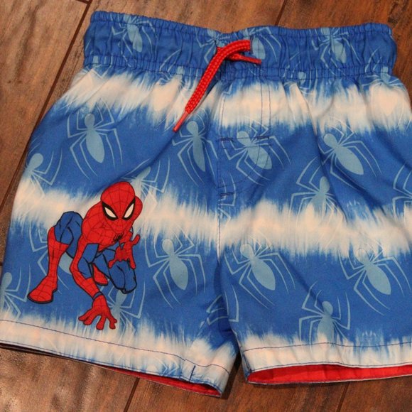 3/$20 🏷 Spiderman Swim Trunks Size 2T - Picture 2 of 2